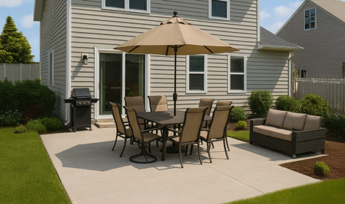 Why Do Concrete Companies Near Me Recommend Reinforcement for Patios and Walkways?